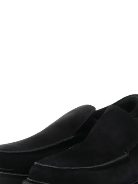 Pantofi loafer James Perse din piele de căprioară negru