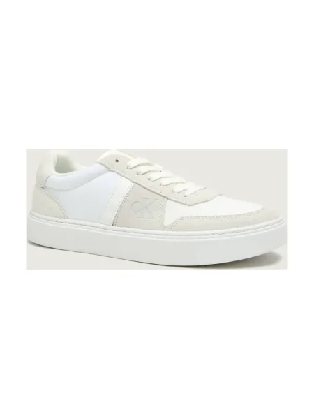 Sneakerși Calvin Klein din piele bej