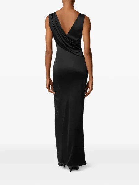 Rochie midi Versace până la genunchi de costum negru
