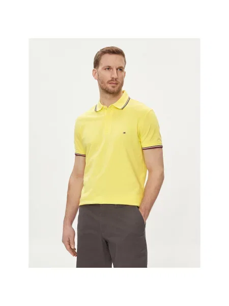 Tommy Hilfiger Polo marškinėliai Slim Fit geltona
