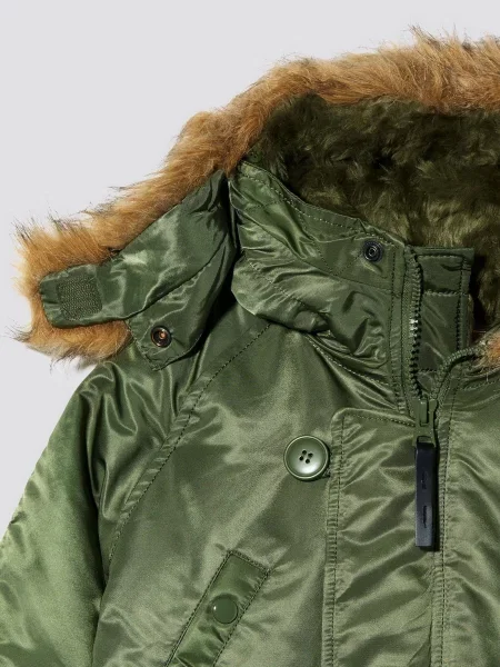 Дитяча Парка Alpha Industries зелений