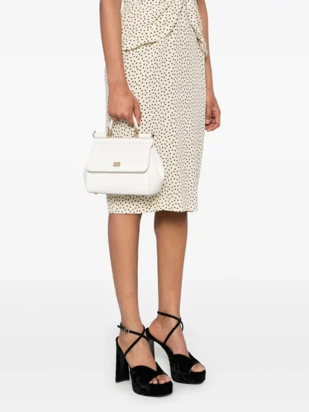 Geantă Dolce & Gabbana Sicily alb