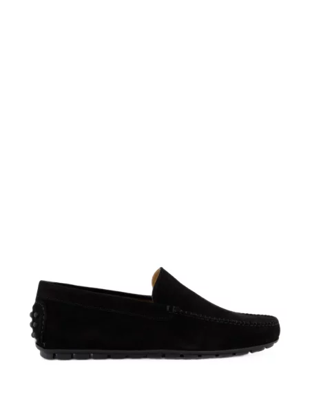 Pantofi loafer Gibaldi din piele de căprioară negru