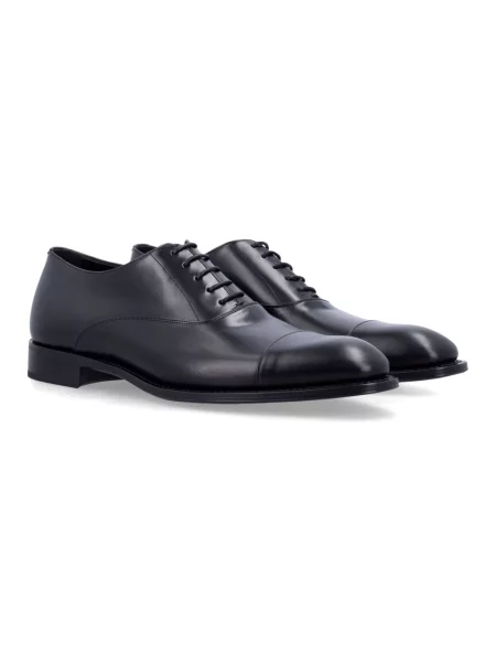 Oksfordy Saint Laurent skórzany czarny