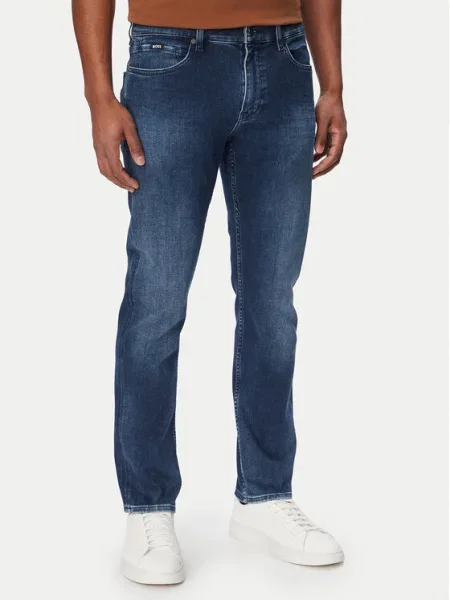 BOSS slim fit traperice za muškarce Delaware plava
