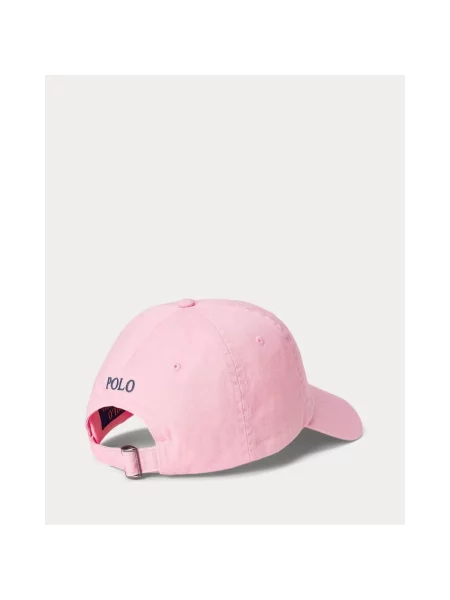 Czapka z wyhaftowanym logo Polo Ralph Lauren różowa