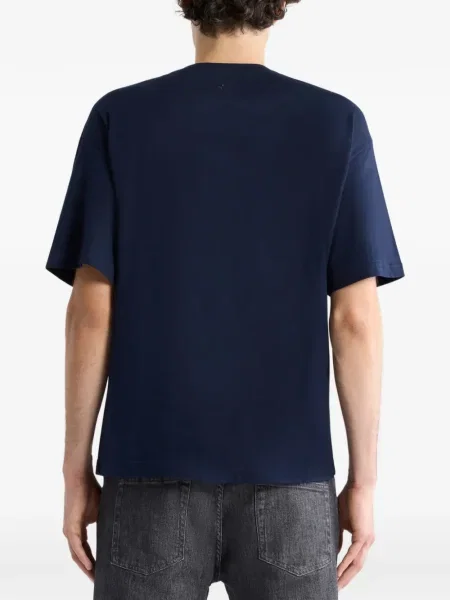 Tricou Etro cu imagine cu model leopard albastru