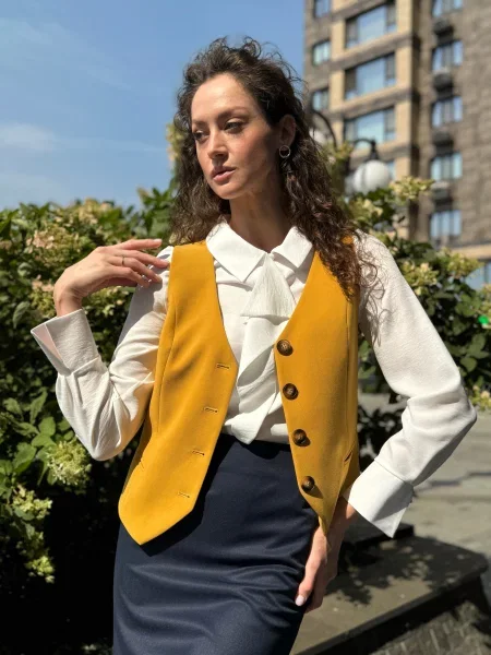 Классический жилет Cat Orange оранжевый