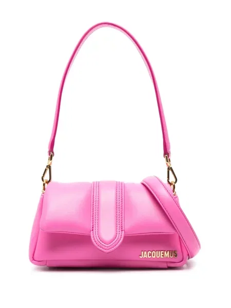 Geanta de piele Jacquemus din piele roz