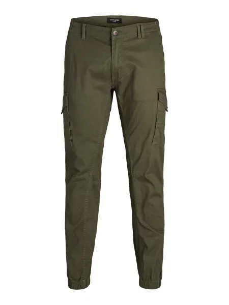 Jack & Jones Plus Pantaloni cu Paul kaki verde