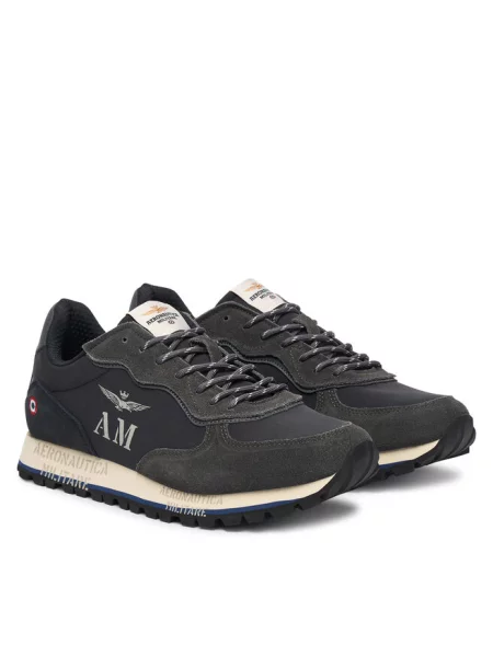 Sneakersy Aeronautica Militare granatowe