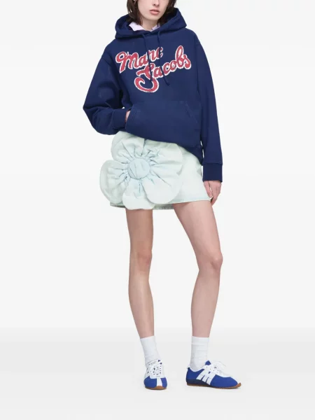 Hanorac cu glugă Marc Jacobs cu imagine albastru