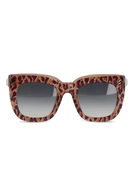 Sunčane naočale Stella Mccartney s printom s leopard uzorkom smeđa