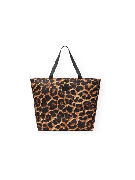 Geantă shopper Herschel cu model leopard clasică maro