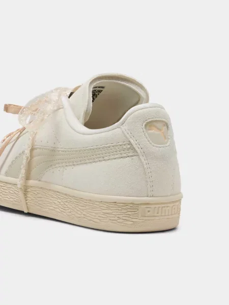 Замшевые кеды Puma белые