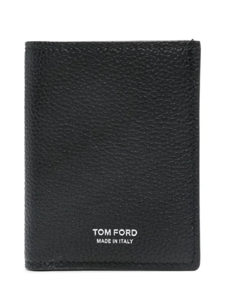 Iš natūralios odos raštuotas piniginė Tom Ford juoda