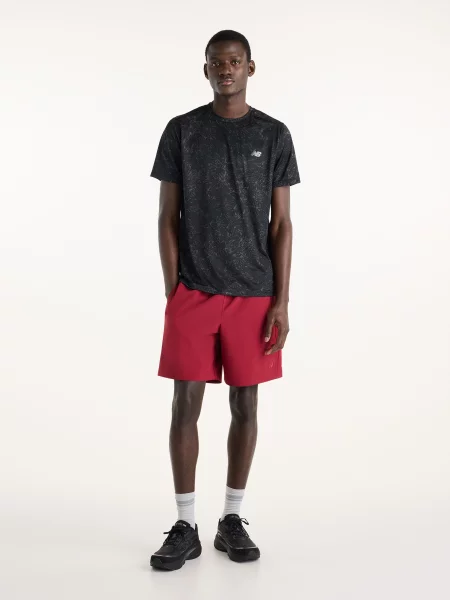 Спортивна футболка New Balance Sport Essential Printed перероблений чорний