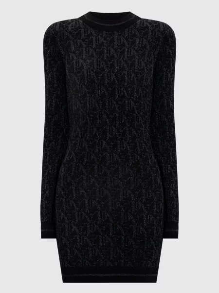 Сукня міні з люрексом Palm Angels S чорна