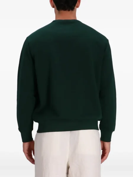 Ленена риза Polo Ralph Lauren бродирана на райета бяло