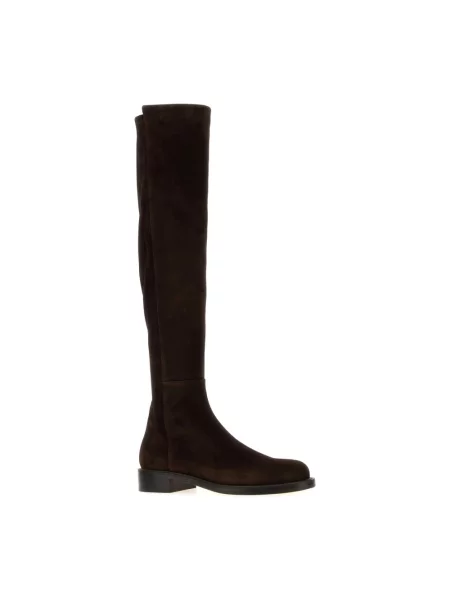 Muszkieterki Stuart Weitzman zamszowe brązowe