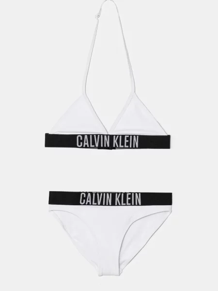 Calvin Klein Jeans Dvoudílné dětské plavky bílé