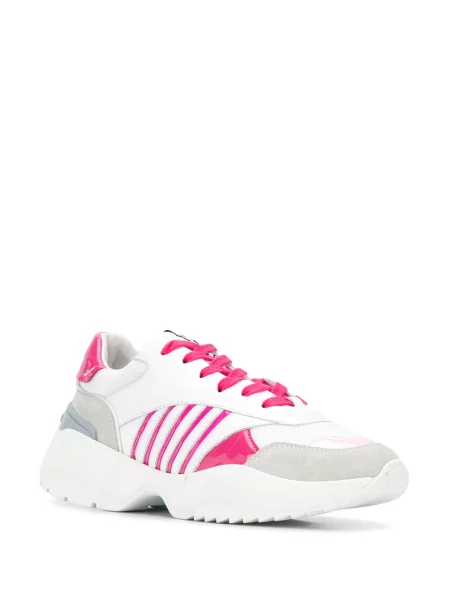 Dryžuotos sportbačiai Dsquared2 chunky balta
