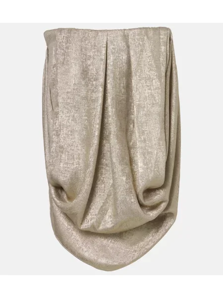 Top Maticevski drapowany złoty