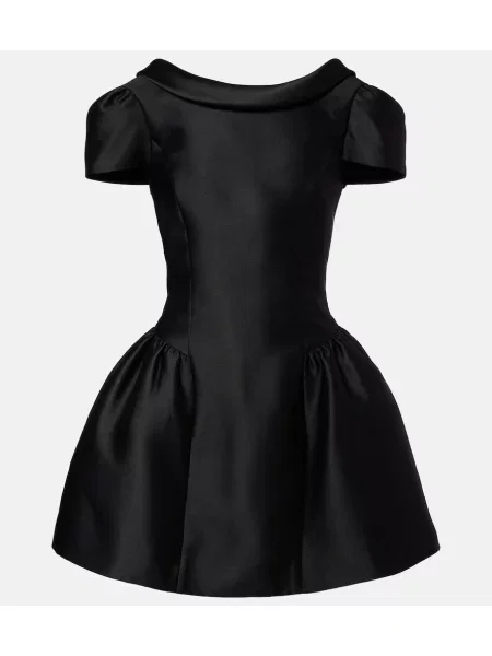 Tafta rochie Self-portrait negru
