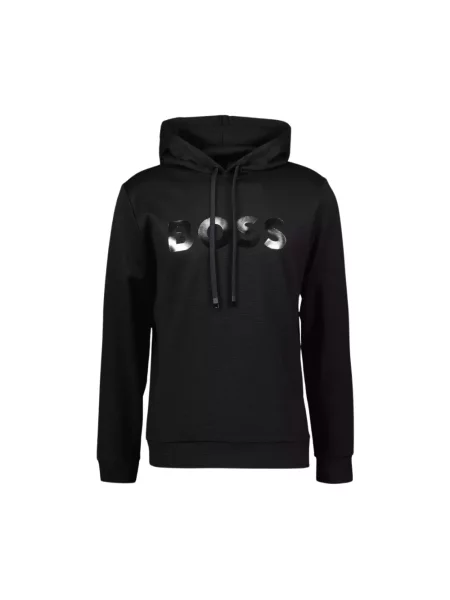 Bluza z kapturem Boss czarna