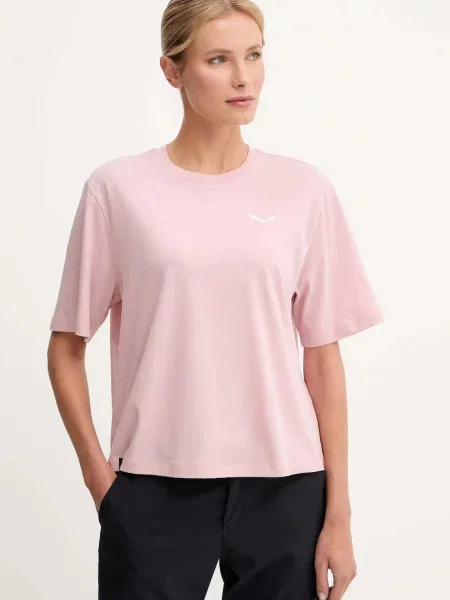 Salewa t-shirt Eagle Glacier Loose różowy