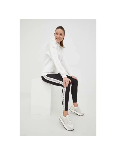 Bluza z kapturem Guess z kapturem biała