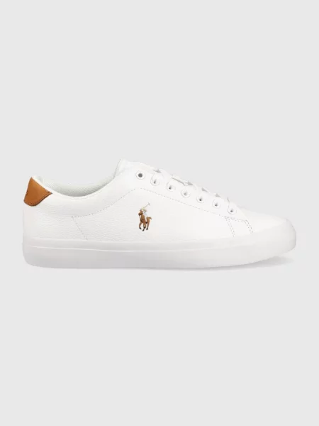 Usnjene superge Polo Ralph Lauren Longwood bela