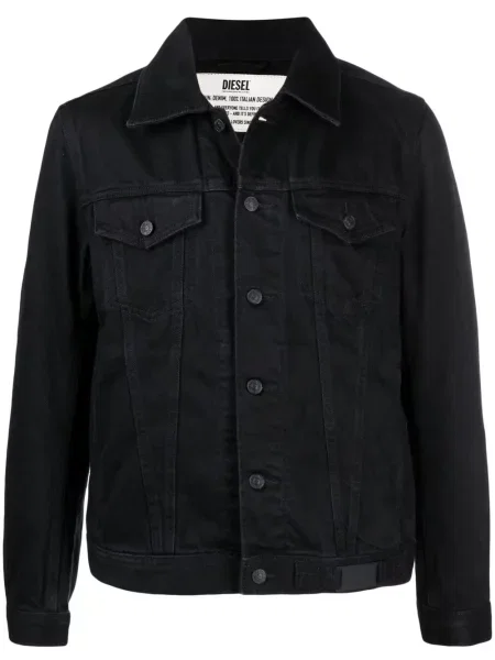 Kurtka jeansowa Diesel czarna