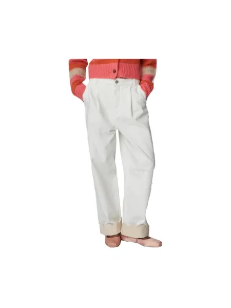 Pantaloni Stella Nova alb