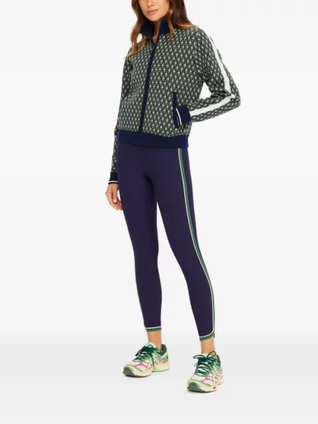 Cardigan The Upside cu imprimeu geometric verde