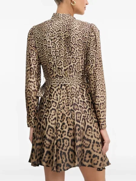 Raštuota kostiumas mini suknelė Marciano leopardinė ruda