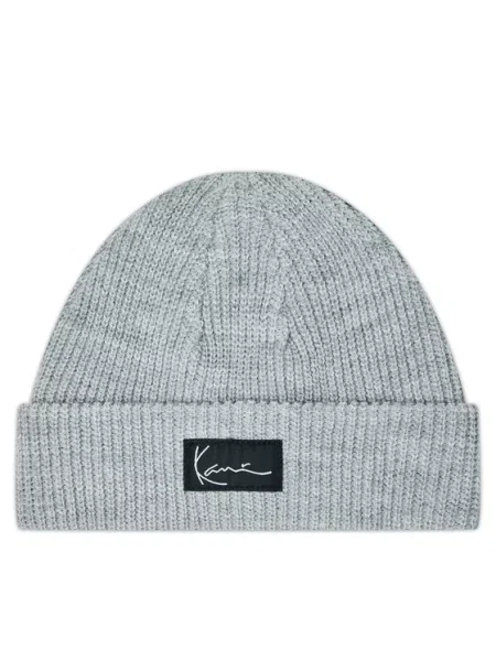 Karl Kani Kape Beanie pegasto siva