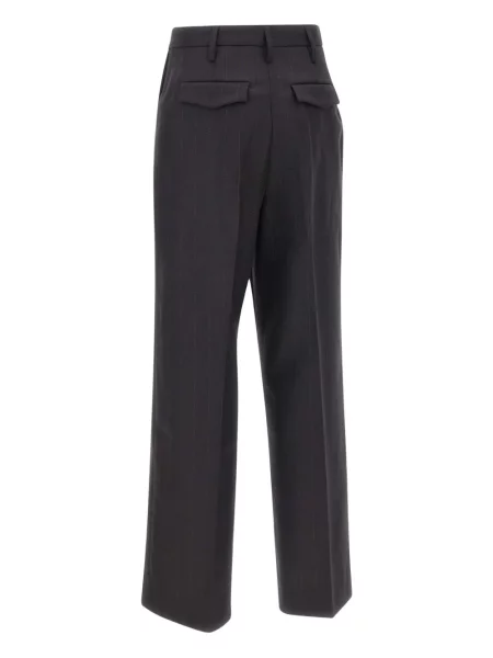 Pantaloni Herskind de lână cu dungi negru