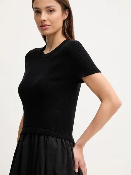 Платье мини Dkny клеш черное