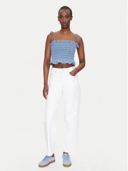Top Tommy Jeans modrý