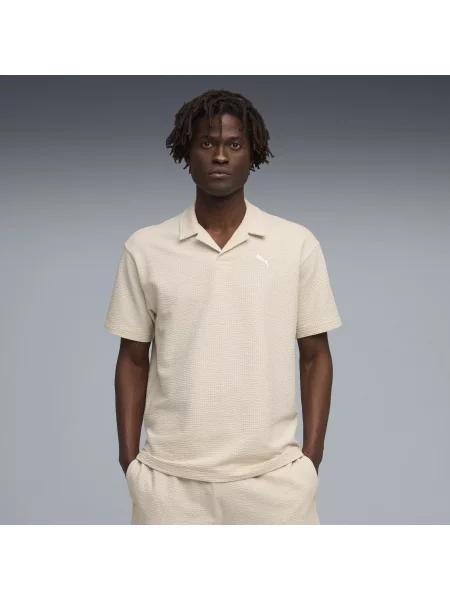 PUMA koszulka polo Essentials Elevated Akcesoria S biały