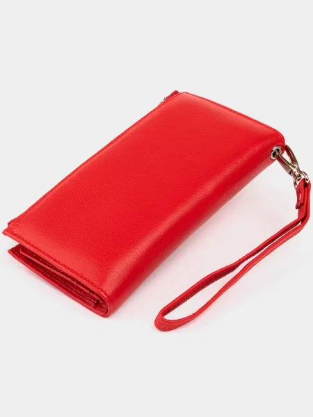 ST Leather Accessories Гаманець Шкіра червоний