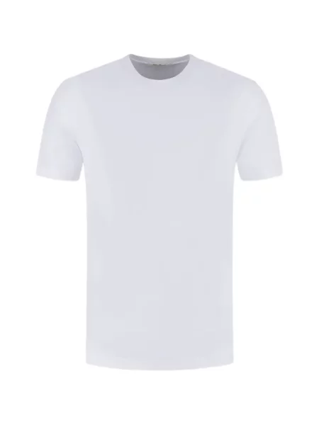 Tricou Stefan Brandt cu decolteu rotund alb