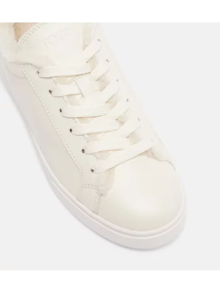 Sneakerși Tod's din piele alb