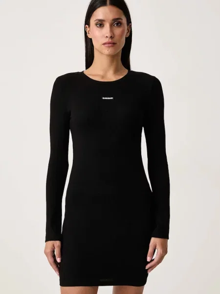 Guess Jeans rochie din cu negru