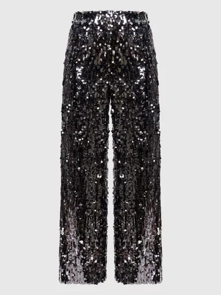 Штани CABREO з паєтками Max Mara Weekend чорні