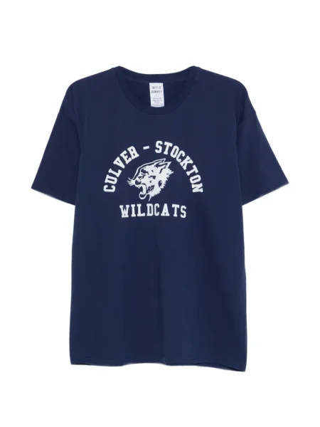 Tricou Wild Donkey cu imagine cu imprimeu animal print cu decolteu rotund albastru