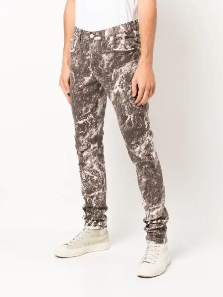 Skinny fit traperice Purple Brand s printom ljubičasta