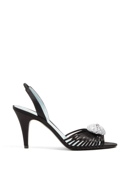 Sandale Valentino Garavani din satin negru