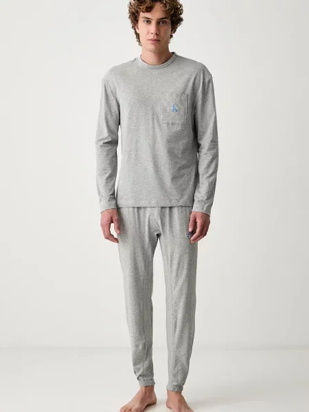 Calvin Klein Underwear piżama dwuczęściowa z szara